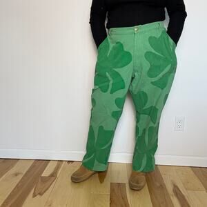 Big Bud Press Clover Paint Stamp Work Pants size 2X plus size